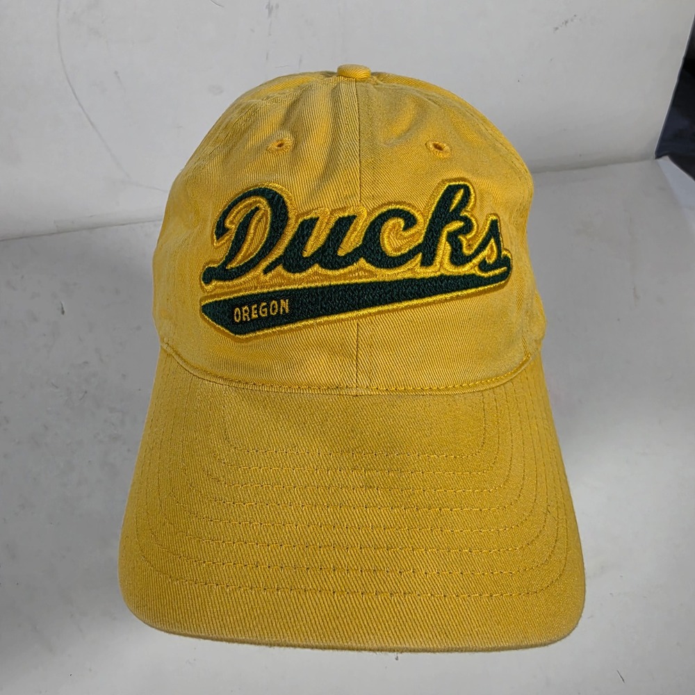 Vtg 90s Reebk Oregon Ducks Hat Cap Split Bar Disney Donald Duck Strapback